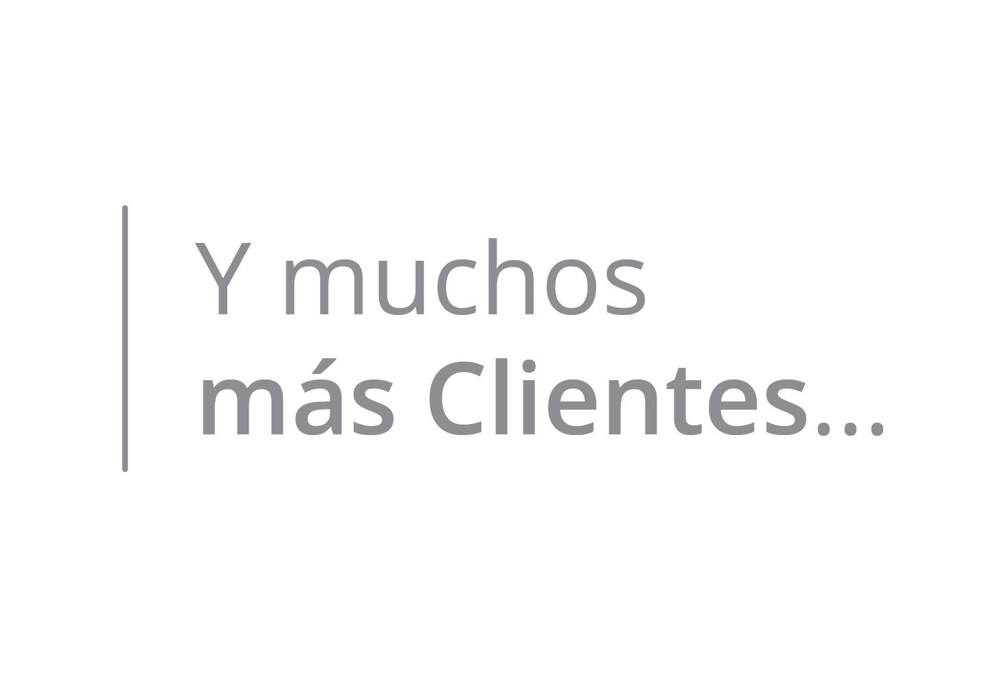 Más clientes